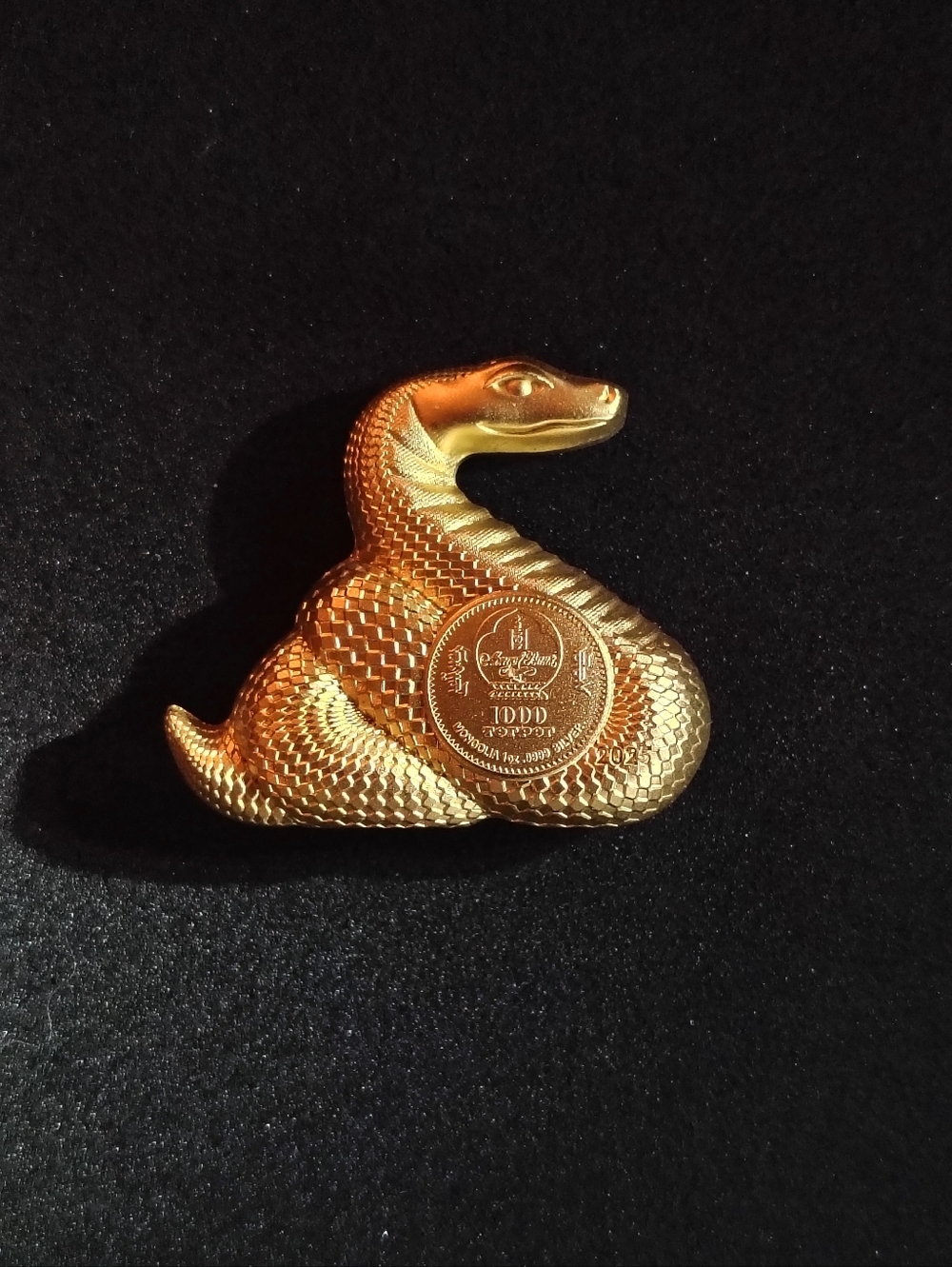 🌹 1oz. Silver Mongolian "Nimble Gilded Snake" Limited Run Of only 888 Pieces🌹